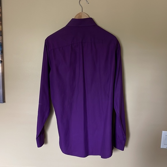 Calvin Klein Purple Dress Shirt size S - Picture 5 of 5